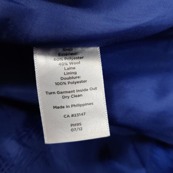 Talbots Women's Bodycon Wool Midi Dress Size 8 Blue Business Casual Old Money - Picture 6 of 9